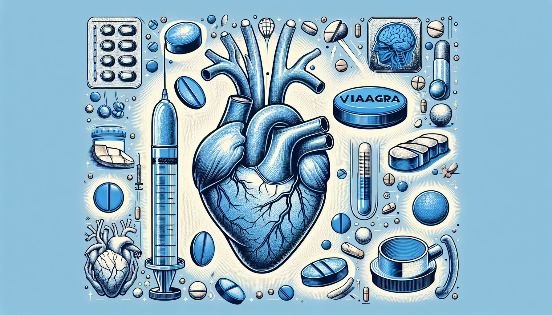 Image de Viagra, un médicament populaire pour le traitement de la dysfonction érectile